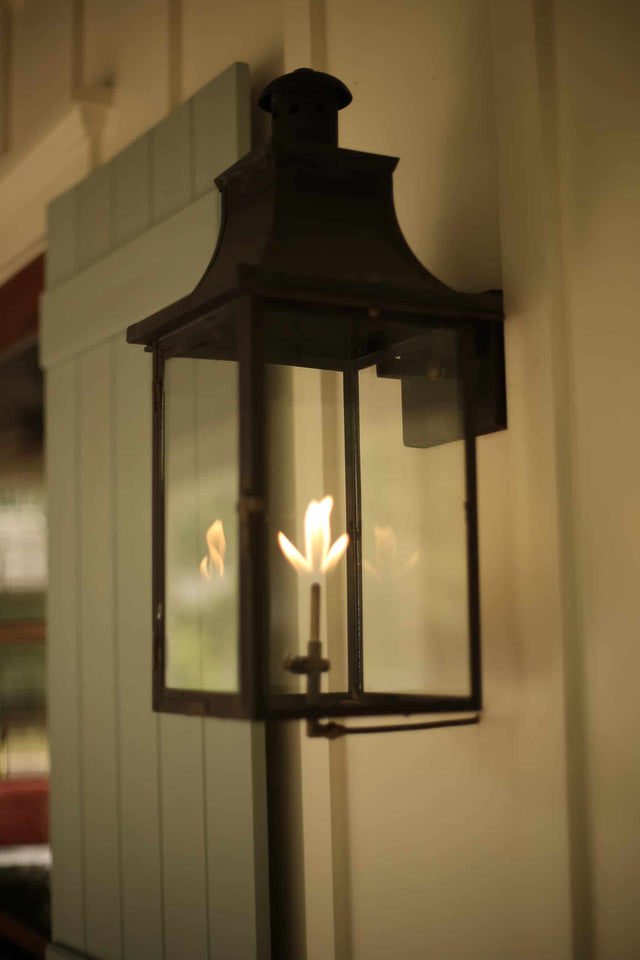 Outdoor Lantern Hack :: Easily make your Electric Lanterns look like they  are Gas — Porche & Co.