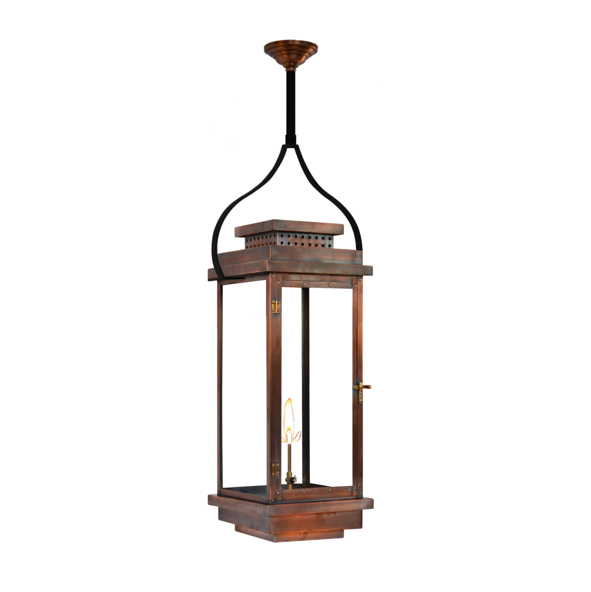 Contempo Lantern with Hanging Pendent Yoke – Gaslights.com