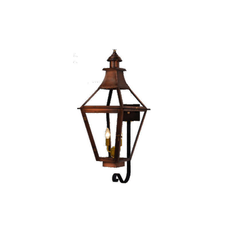 Creole Gas and Electric Copper Lanterns by The CopperSmith